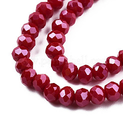 Chapelets de perles en verre électroplaqué&nbsp;EGLA-A034-P2mm-A22