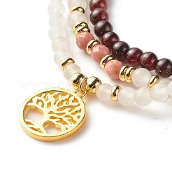 Ensemble de bracelets extensibles en pierre&nbsp;BJEW-JB07333