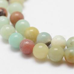 Brins de perles d'amazonite de fleurs naturelles&nbsp;G-F415-6mm