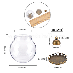 Realizzazione di pendenti con copertura a bolle di globo fai da te&nbsp;DIY-PH0013-09