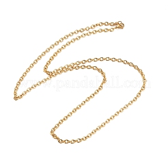 Placcatura ionica (ip) 304 collane a catena in acciaio inossidabile per donne e uomini&nbsp;X-STAS-M102-68G