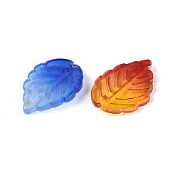 Zweifarbige transparente Glasanhänger&nbsp;GLAA-N060-02
