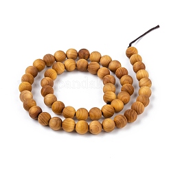 Naturholzperlenstrang&nbsp;WOOD-F006-01-8mm