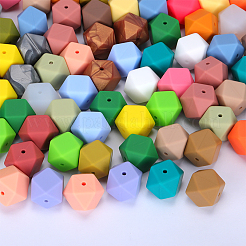 Perlas focales de silicona hexagonales&nbsp;LS-SI-JX0020A-38