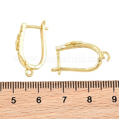 Messing micro pave zirkonia hoop ohrring Zubehör&nbsp;CU-CBAB5B4-04G