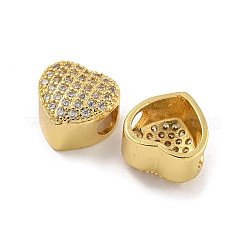 Rack-Plattierung Messing Micro Pave Kubisch Zirkonia European Beads&nbsp;KK-G513-43G