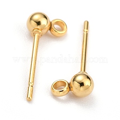 Perno per orecchini a sfera in acciaio inossidabile 304&nbsp;X-STAS-Z035-01G-E