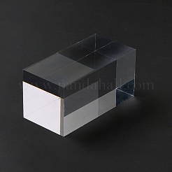 Quadratische transparente Schmuckständer aus Acryl&nbsp;ODIS-WH0329-31D