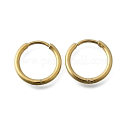 Orecchini a cerchio rotondi in acciaio inossidabile 304&nbsp;EJEW-V005-01G-01