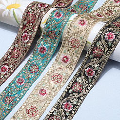 Nastro di paillettes ricamato in poliestere&nbsp;OCOR-WH20003-37D
