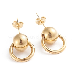Pendientes colgantes de acero inoxidable 304&nbsp;EJEW-F246-01GP
