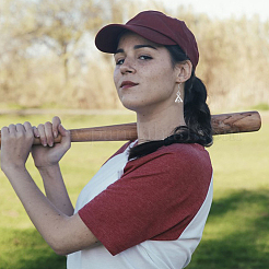 8 par de pendientes colgantes de aleación con temática deportiva de softbol de 8 estilos&nbsp;EJEW-AN0003-21