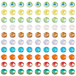 100 pièces 10 couleurs galvanoplastie perles de verre transparentes brins&nbsp;EGLA-TA0013-69