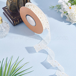 20 Yard Heißprägestern-Polyester-Chiffonbänder&nbsp;AJEW-WH0518-71B
