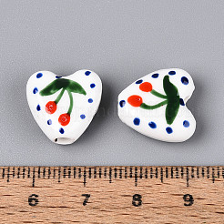 Porcelaine à la main des perles en céramique&nbsp;PORC-T134-28D