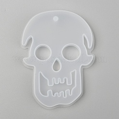 Halloween DIY Totenkopf Anhänger Silikon Statue Formen&nbsp;DIY-P006-41