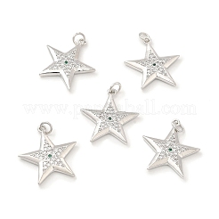 Colgante micropavé cubic zirconia de latón&nbsp;KK-E068-VB104