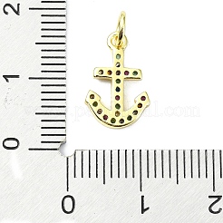 Pendentifs avec zircon cubiques à micro-pavés en laiton&nbsp;KK-H475-30G-02