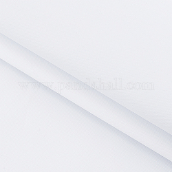 Tela de lona impermeable de poliéster, para accesorios de ropa de bolso diy, blanco, 148x0.04 cm, aproximadamente 2 yarda/hoja