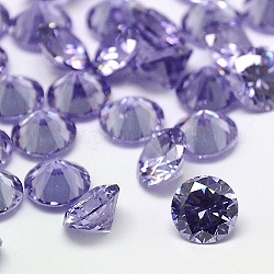 Forma di diamante di grado a cubi cabochon zirconia, sfaccettato, viola medio, 2mm