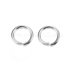 304 Stainless Steel Jump Rings, Open Jump Rings, Stainless Steel Color, 9x1.4mm, Inner Diameter: 6.2mm