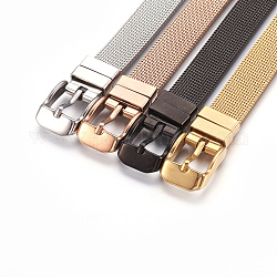 Bracelets de montres en 304 acier inoxydable, montre de la ceinture s'adapte breloques de glissière, couleur mixte, 8-1/2 pouce (21.5 cm), 10mm