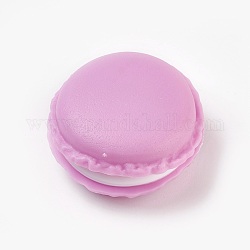 Tragbare Süßigkeitfarbe mini niedlicher macarons Schmuckring / Halsketten-Tragekoffer, Violett, 4.2x2~2.1 cm, Innendurchmesser: 2.7 cm