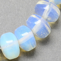 Column Shaped Opalite Beads Strands, Alice Blue, 9x6mm, Hole: 1mm, about 61pcs/strand, 15.7inch