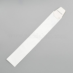 Sacs de cellophane rectangle, avec des cartes d'affichage en carton, blanc, 30x5.2 cm, épaisseur unilatérale: 0.035 mm, affichage carte suspendue: 53x44x0.6mm