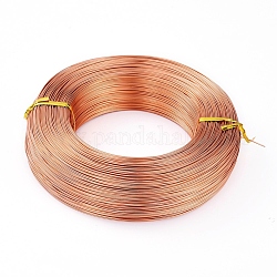 Round Aluminum Wire, Flexible Craft Wire, for Beading Jewelry Doll Craft Making, Saddle Brown, 17 Gauge, 1.2mm, 140m/500g(459.3 Feet/500g)