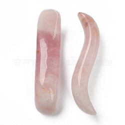 Masseur gua sha en forme de quartz rose naturel, pour gratter les outils de massage, 147x33x22mm