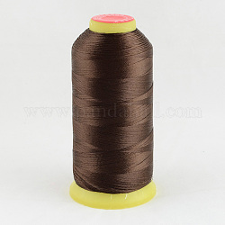 Fil à coudre de polyester, brun coco, 0.5mm, environ 870 m / bibone 