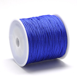 Hilo de nylon, cuerda de anudar chino, azul, 0.4mm, alrededor de 174.98 yarda (160 m) / rollo