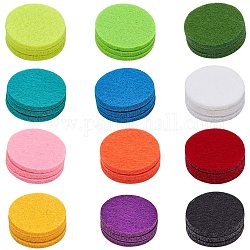NBEADS 240 Pieces Aromatherapy Car Diffuser Pad, 30.5mm Round Fibre Replacement Refill Pads Essential Oil Diffuser Pad Air Freshener, 12 Colors