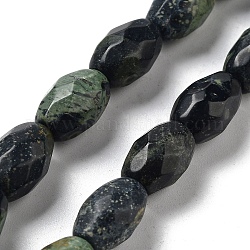 Chapelets de perles de jasper kambaba naturel, riz facettes, 12.5x8mm, Trou: 1.2mm, Environ 16 pcs/chapelet, 7.68 pouce (19.5 cm)