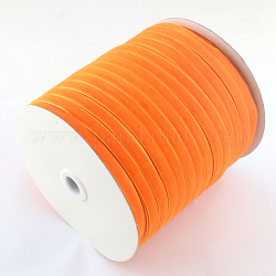 1/8 Zoll einseitiges Samtband, orange, 1/8 Zoll (3.2 mm), etwa 200 yards / Rolle (182.88 m / Rolle)