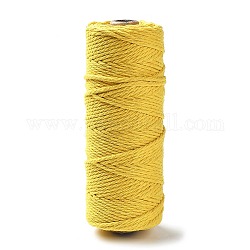 コットン糸  DIYの工芸品について  ギフトラッピングとジュエリー作り  オレンジ  3mm  約109.36ヤード（100m）/ロール