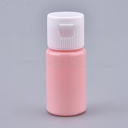 Leere Plastikflaschen für Haustierplastik, mit weißen pp Plastikdeckeln, für Reiseflüssigkeit kosmetische Probe, rosa, 2.3x5.65 cm, Kapazität: 10 ml (0.34 fl. oz).
