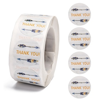 1 Inch Thank You Adhesive Label Stickers DIY-L035-006A