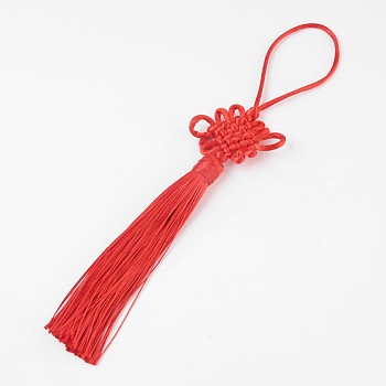 Polyester Tassel Pendant Decorations AJEW-WH0049-A03