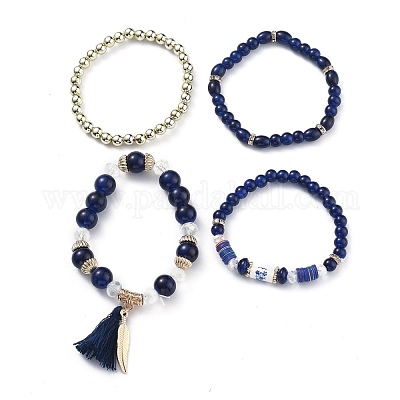 Ensembles de bracelets extensibles multicouches&nbsp;BJEW-H533-02A-1