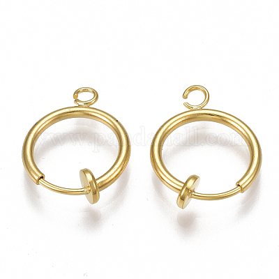 non pierced spring hoop earrings