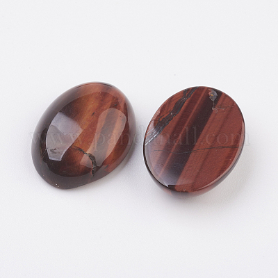 Cabujones de ojo de tigre rojo con parte posterior plana&nbsp;G-G741-22x30mm-13-1