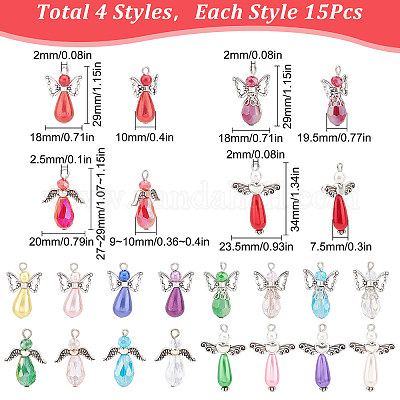  15pcs Enamel Butterfly Cat Charms Mixed Styles