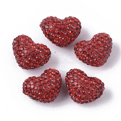 Polymer Ton Strass Perlen&nbsp;RB-S055-25-1