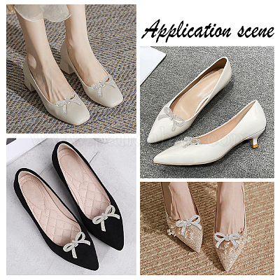 2 Stück Schuhdekorationen aus Kristall-Strassen aus Legierung für Hochzeiten.&nbsp;FIND-CP0002-06P-1