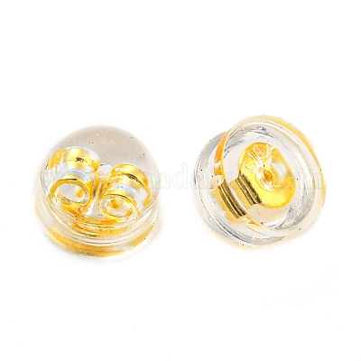 Dadi per orecchie in resina e ottone&nbsp;FIND-H046-01G-1