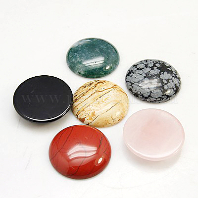 Gemischte Stein Cabochons&nbsp;G-H1596-FR-25mm-M-1