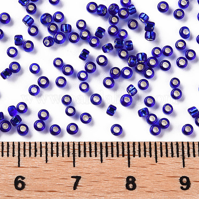 Perline di semi di vetro rotonde di grado 12/0&nbsp;SEED-Q007-F44-1