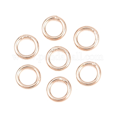 Messing geschlossen Ringe springen&nbsp;KK-D257-01RG-07-1